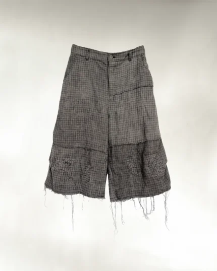 Ktwo Studios Dyed Checker Repair Short